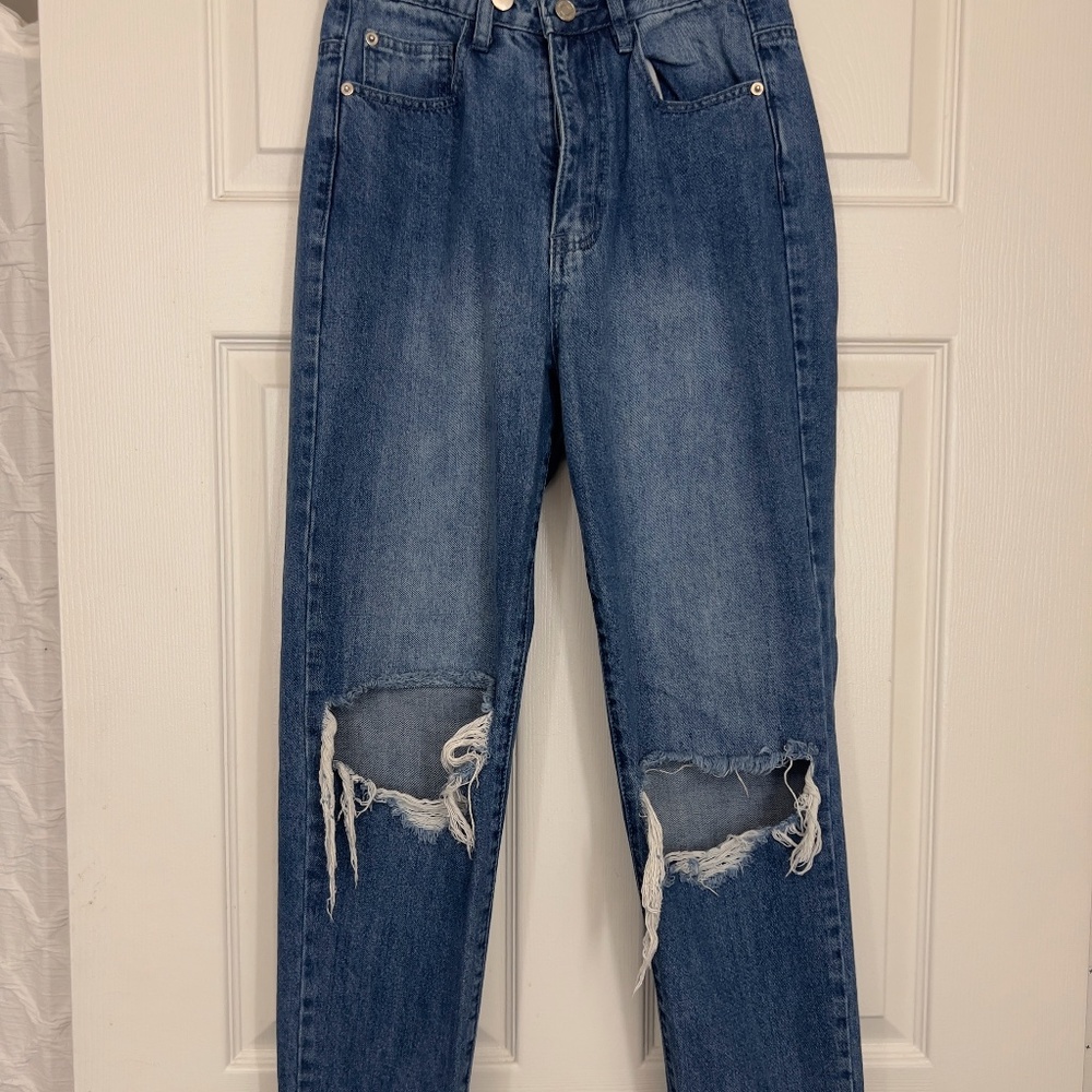 Womens high rise jeans Mom fit